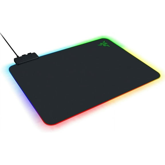 Firefly Hard V2 RGB Gaming Mouse Pad: Customizable Chroma Lighting, Built-in Cable Management, Balanced Control & Speed, Non-Slip Rubber Base