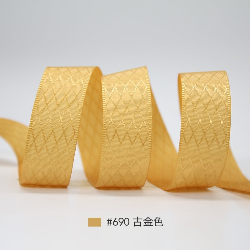 Firefly Hope 0.9 Inch Golden Grosgrain Ribbon, 100 Yards Per Roll for Crafts, Wreaths, Gift Wrapping & Wedding