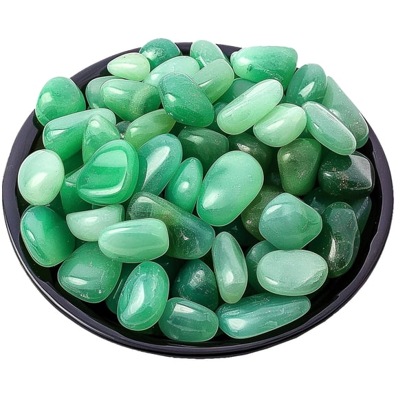 Firefly Hope 1.1lb Bulk Natural Green Aventurine Healing Crystals, Tumbled Polished Irregular Crystal Stones