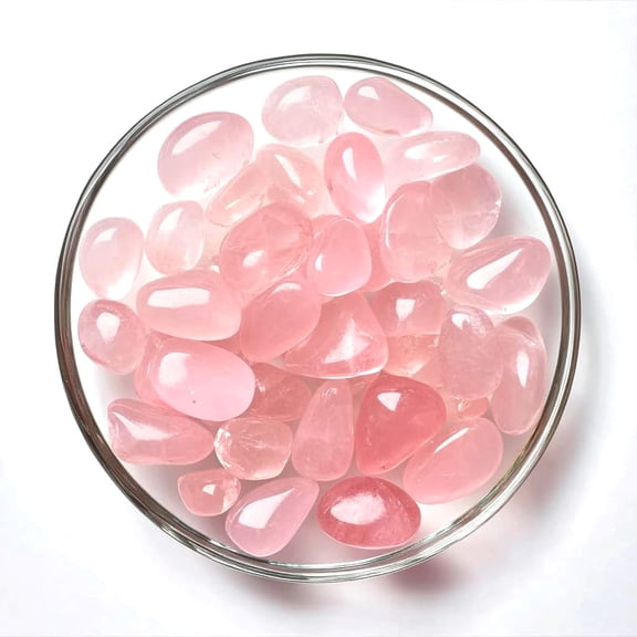 Firefly Hope 1.1lb Bulk Natural Pink Quartz Healing Crystals, Tumbled Polished Irregular Crystal Stones