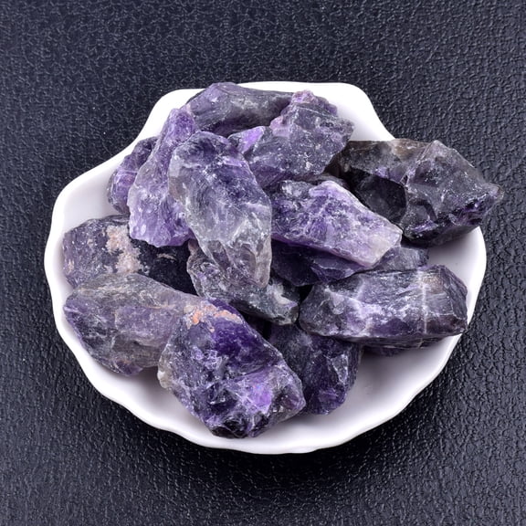 Firefly Hope 1.1lb Rough Raw Natural Clear Quartz Gemstone, Multi-Use Crystal Rock for Lapidary, Jewelry Making, Wire Wrapping, Reiki Healing & Decoration, Amethyst A
