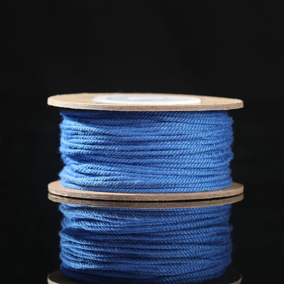 Firefly Hope 1.2mm Twisted Cord Rope 2pcs, Decorative Trim Craft Cord for DIY Jewelry, Sewing & Handmade Craft Projects,Blue