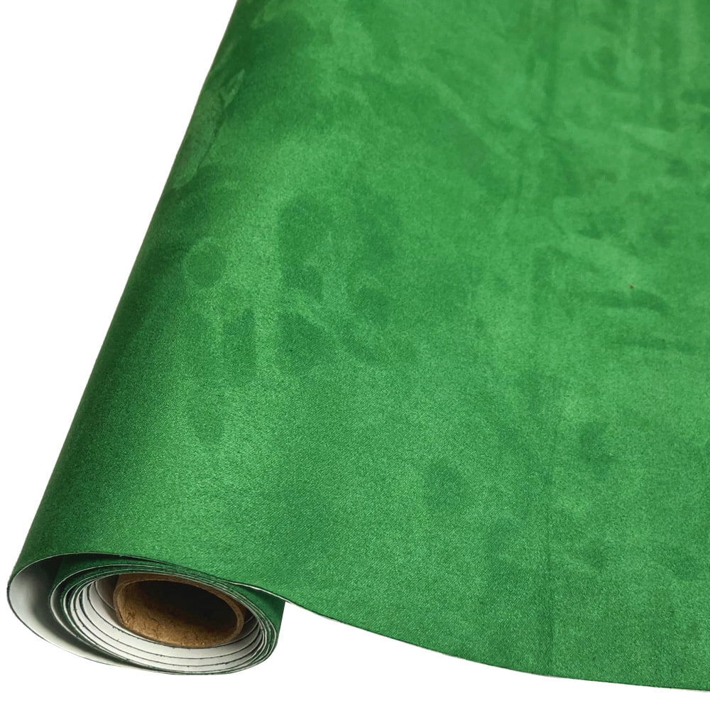 Firefly Hope 1 Piece 118.1*19.7in Self-Adhesive Faux Suede Material, Durable Sticky Fabric for Car Interior Decoration, Furniture & DIY Craft Refurbishing, Green