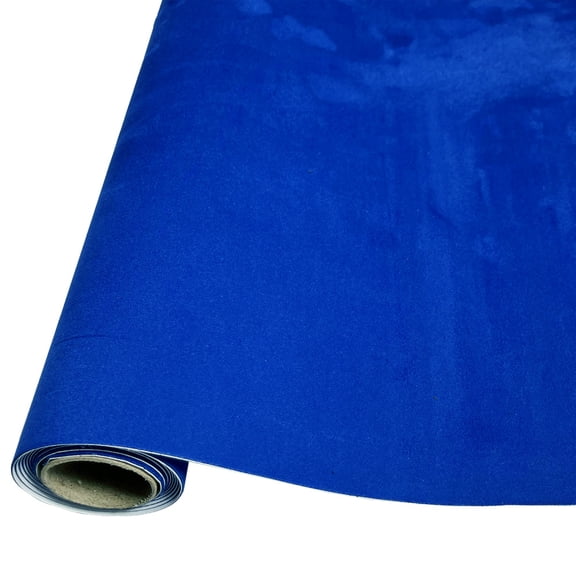 Firefly Hope 1 Piece 55.1*19.7in Self-Adhesive Faux Suede Material, Durable Sticky Fabric for Car Interior Decoration, Furniture & DIY Craft Refurbishing, Sapphire Blue
