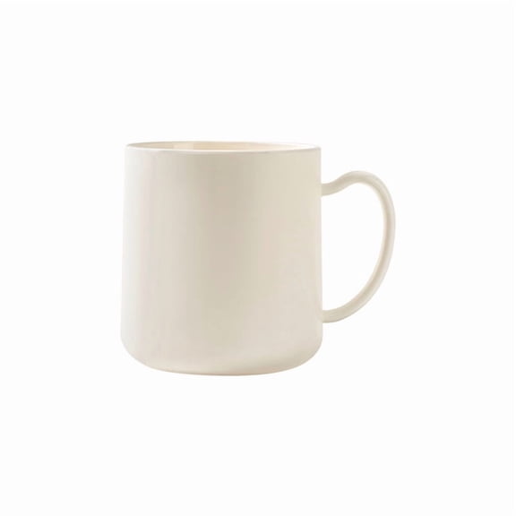 Firefly Hope 1-Piece Food-Safe Heavy-Duty Shatterproof Two-Tone Plastic Bathroom Tumbler - Multi-Functional Toothbrush Holder Cup for Household Daily Use, White