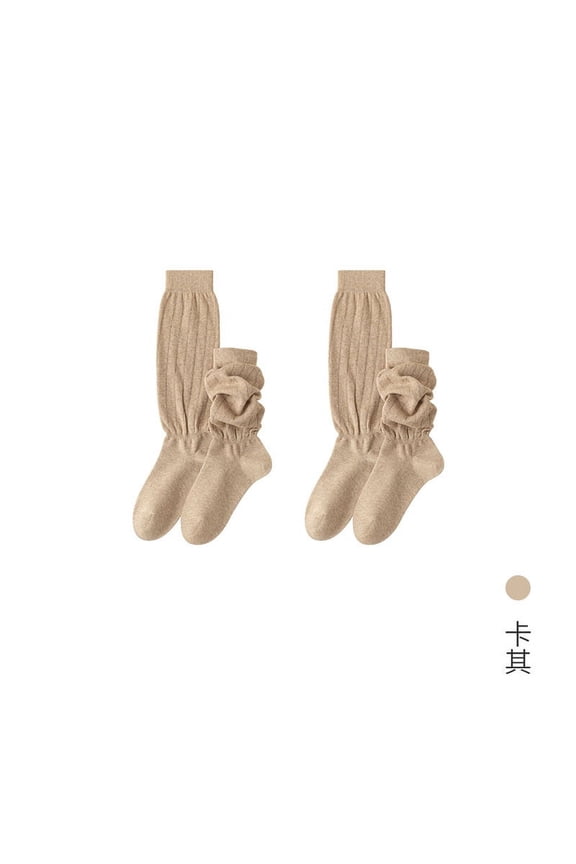 1 pairs of Women's Thin Cotton Crew Socks, Soft Breathable Comfort Above Ankle Socks, Versatile for Business, Casual & Athletic Wear ,Light Brown