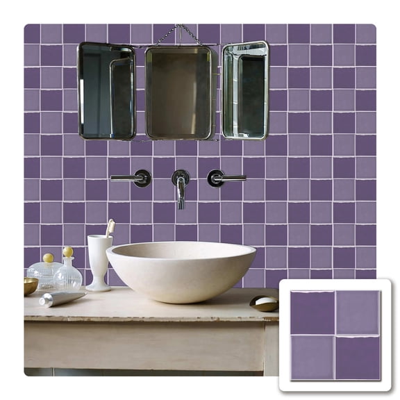 Firefly Hope 10 Pcs 5.9"5.9" Thicker Peel and Stick Tiles, Removable Waterproof Vinyl Wall Tile Backsplash for Kitchen & Bathroom Home Renovation, Color N