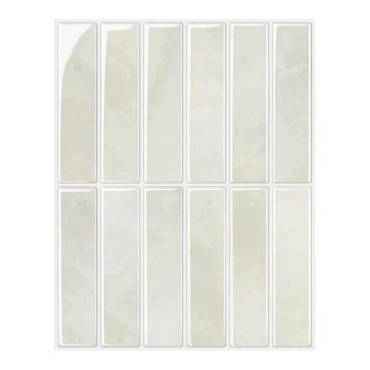 Firefly Hope 10 Sheet 10"×7.9" New Upgrade Large Premium Peel and Stick Subway Tile, Waterproof Removable Kitchen Backsplash for DIY Home Renovation, White