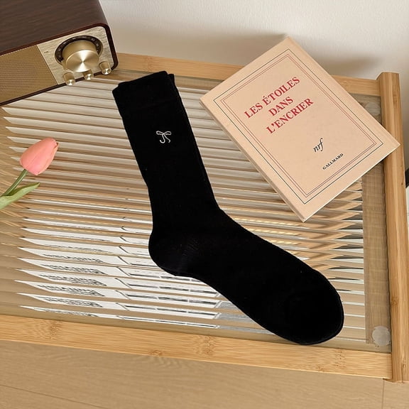 Firefly Hope 10 pairs of Women's Soft Cotton Crew Socks, Thin, Breathable Above-Ankle Style, Comfortable for Business, Casual & Active Wear,Black