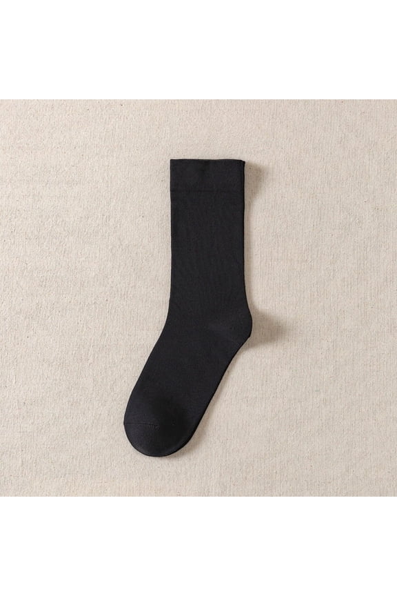 10 pairs of Women's Thin Cotton Crew Socks, Ultra-Soft, Breathable Above-Ankle Design, Ideal for Business, Casual & Active Use,Black