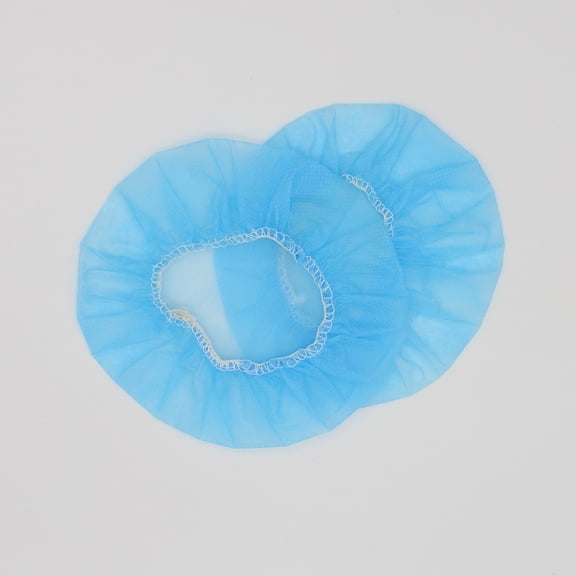 Firefly Hope 100 piece blue Soft Elastic Earphone Covers Disposable Non-Woven Ear Pads for Hygienic Headphone Use