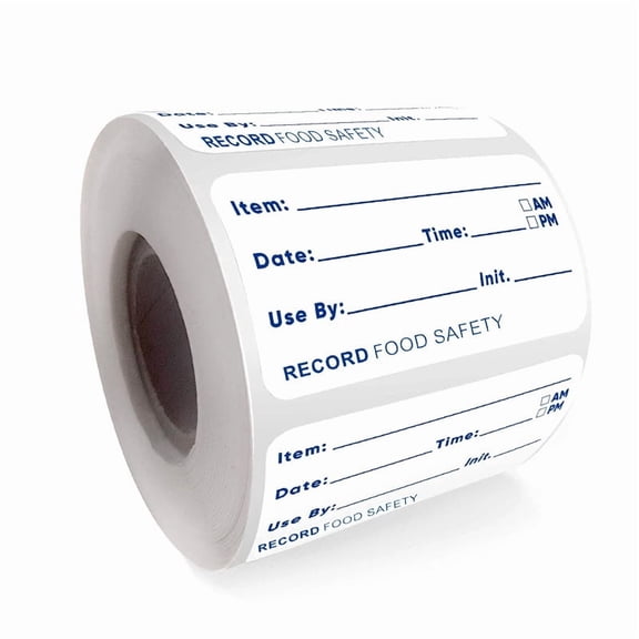 Firefly Hope 1000 Pcs 2x1 Inch Blue Dissolvable Food Labels, Sticker Labels for Food Containers, Bottles & Storage Bins