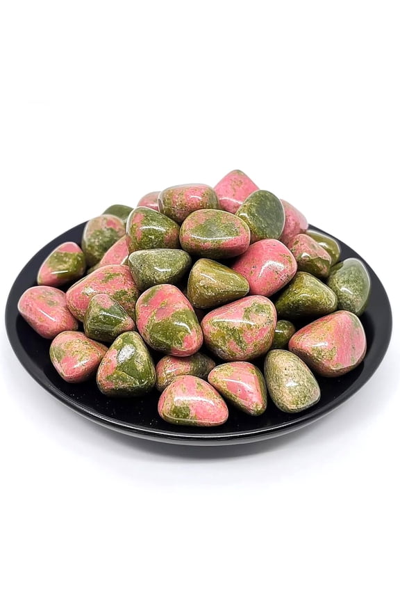 100g Bulk Natural Green Quartz Healing Crystals, Tumbled Polished Irregular Crystal Stones