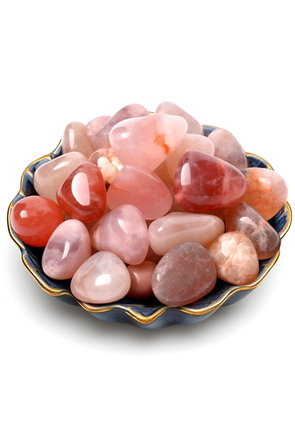 100g Bulk Natural Red Agate Healing Crystals, Tumbled Polished Irregular Crystal Stones