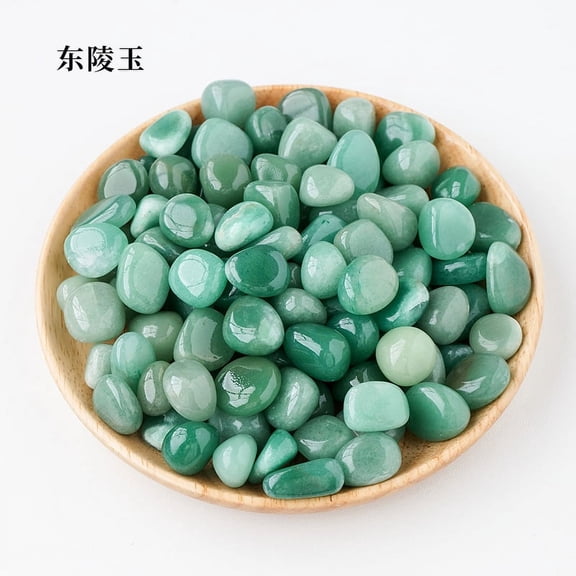 Firefly Hope 100g Transparent Natural Crystal Tumbled Stones, Polished Rolling Stones & Aromatherapy Diffuser Rocks, 1.5-2mm Bulk Raw Crystals for Fish Tank & Home Decor, Green