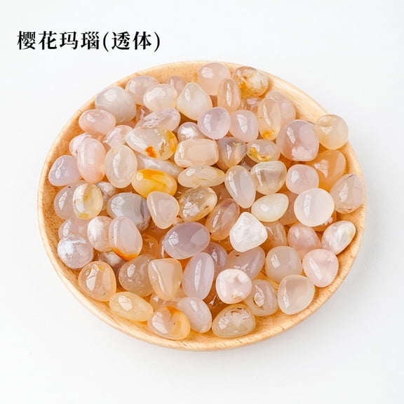 Firefly Hope 100g Transparent Natural Crystal Tumbled Stones, Polished Rolling Stones & Aromatherapy Diffuser Rocks, 1.5-2mm Bulk Raw Crystals for Fish Tank & Home Decor, Light Pink A