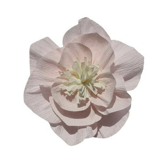 Firefly Hope 10Pcs 12in Crepe Paper Flower Decorations, Versatile Wall Flowers for Weddings, Baby Showers & Birthdays, Ideal for Photo Backdrops, Archways & Nursery WallsPeach