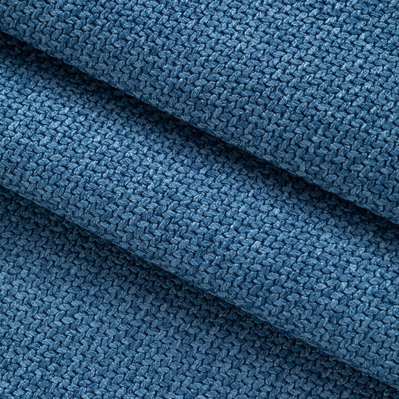 Firefly Hope 118"57" Coarse Textured Thickened Linen Fabric, Breathable Durable Multi-Purpose Material for Home Furniture Upholstery & Handmade DIY Projects, Blue