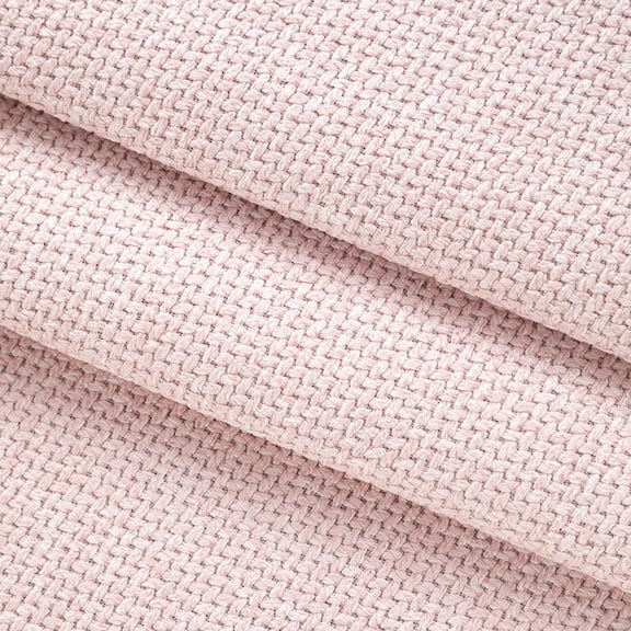 Firefly Hope 118"57" Coarse Textured Thickened Linen Fabric, Breathable Durable Multi-Purpose Material for Home Furniture Upholstery & Handmade DIY Projects, Light Pink