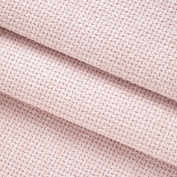 Firefly Hope 118"57" Coarse Textured Thickened Linen Fabric, Breathable Durable Multi-Purpose Material for Home Furniture Upholstery & Handmade DIY Projects, Light Pink