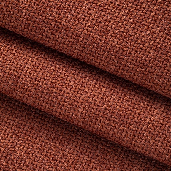 Firefly Hope 118"57" Coarse Textured Thickened Linen Fabric, Breathable Durable Multi-Purpose Material for Home Furniture Upholstery & Handmade DIY Projects, Red-Brown