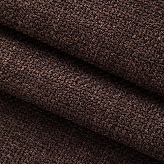 Firefly Hope 118"57" Coarse Textured Thickened Linen Fabric, Breathable Durable Multi-Purpose Material for Home Furniture Upholstery & Handmade DIY Projects, Dark Coffee
