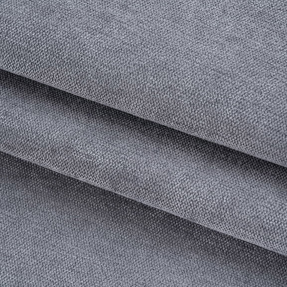 Firefly Hope 118"58" Ultra-Soft Luxury Chenille Fabric, Durable Multi-Purpose Material for Home Decor, Upholstery, Fashion Sewing & DIY Craft Projects, Medium Grey