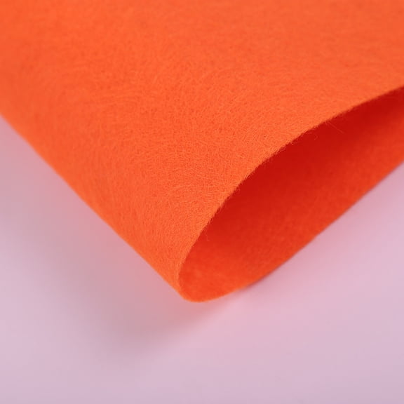 Firefly Hope 118x33 Inch Soft Woven Orange Craft Felt, 1mm Thick Acrylic Fabric Sheets Ideal for Craftwork, Sewing Patches & DIY Art Making