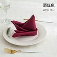 thumbnail image 1 of Firefly Hope 12 Pack Bulk 14x14inch Dark Red Solid Color Fabric Cloth Napkins, Reusable Dinner Napkins to Elevate Your Dining Experience for Home & Party, 1 of 5