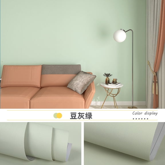 Firefly Hope 15.8"x197" Removable Green Peel & Stick Wallpaper, Solid Color Self Adhesive Decorative Paper for Accent Walls, Cabinets & Drawers