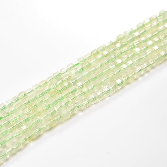 Firefly Hope 158-Piece Approx 2.5mm Natural Stone Faceted Cube Dice Square Gemstone Beads, Smooth Polished Loose Beads for DIY Jewelry Making,