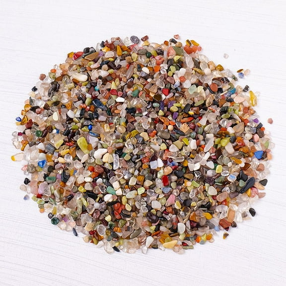 Firefly Hope 1kg 3-5mm Color Natural Crystal Crushed Stones, Decorative Pebbles for Fish Tanks, Flower Pots & Home Decorative Use