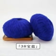 thumbnail image 1 of Firefly Hope 2 Balls(50g) Mohair Blend Yarn, Ultra-Soft Fingering Weight for Baby Projects, Hand Crochet & Knitting, Ideal for DIY Scarves, Sweaters, Sapphire blue, 1 of 4