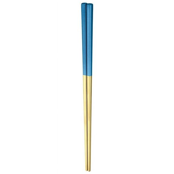 Firefly Hope 2 Pairs Elegant Stainless Steel Chopsticks - Reusable & Durable-Gold,Blue