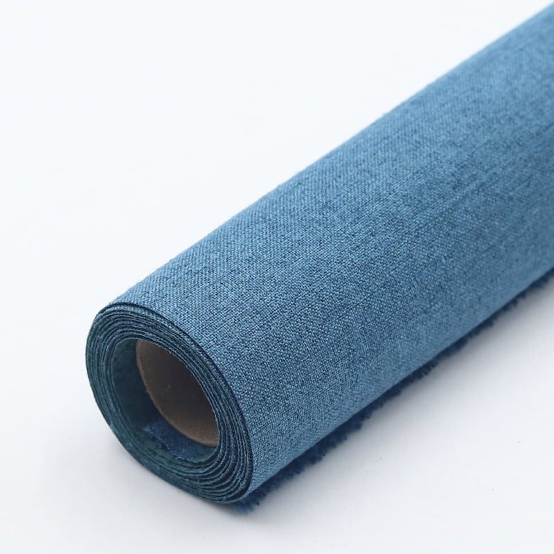 Firefly Hope 2 Pcs Self-Adhesive Fabric Repair Tape, 57*19.7in Patch for Shoes, Hand Bag, Sofa & Car Interior, Fine Linen Style, Blue