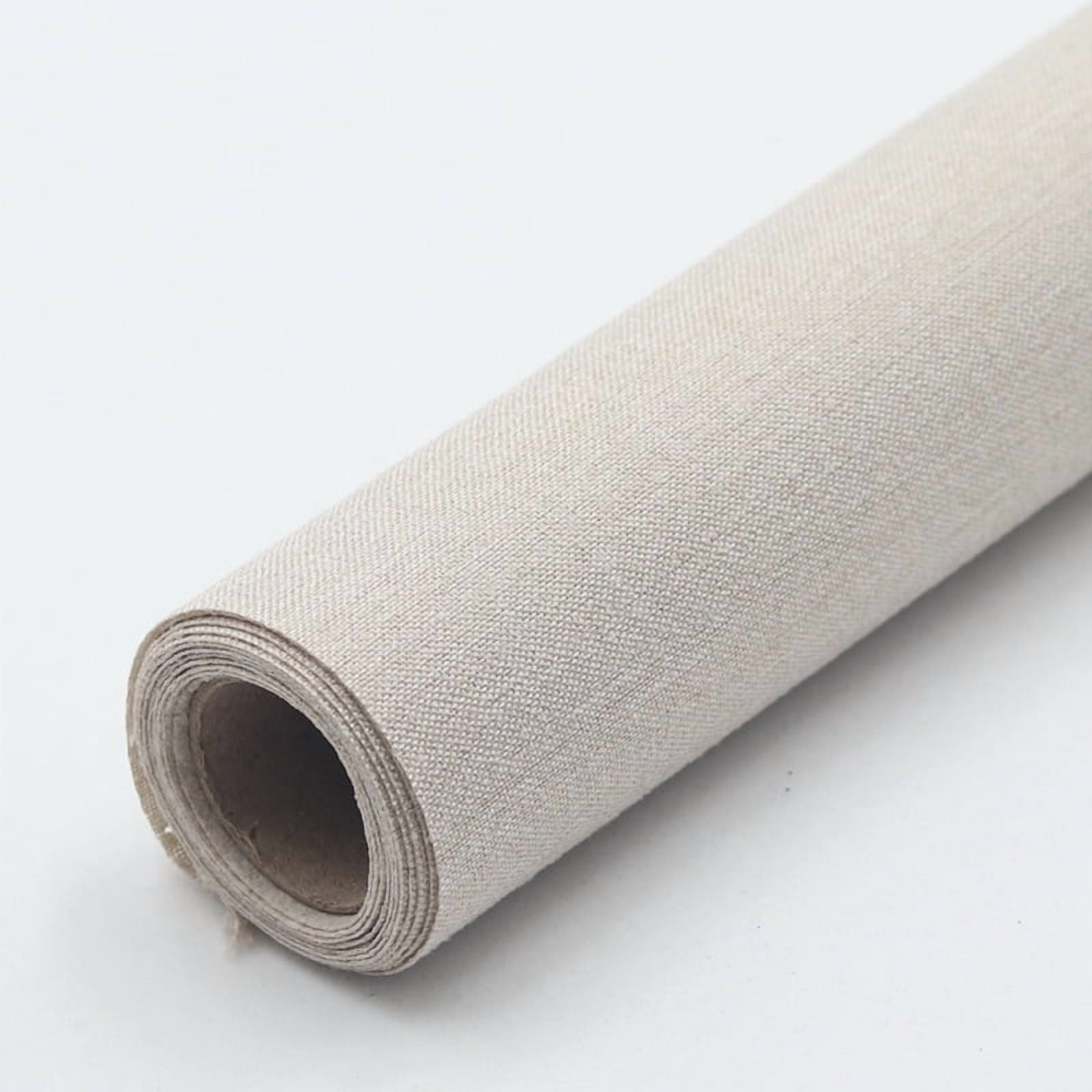 Firefly Hope 2 Pcs Self-Adhesive Fabric Repair Tape, 57*19.7in Patch for Shoes, Hand Bag, Sofa & Car Interior, Fine Linen Style, Grey White