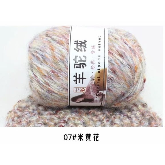 Firefly Hope 2 Skein 50g Alpaca Tweed Yarn, Luxuriously Soft & Warm Medium Worsted Weight Yarn for Knitting & Crochet, Scarves, Sweaters, Afghans & Blankets, Beige