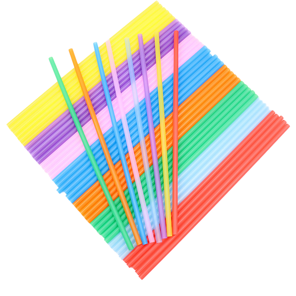 Firefly Hope 200 Plastic Straws - Thick, Non-Toxic Drinking Straws for Smoothies & Cocktails