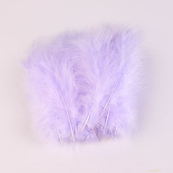 Firefly Hope 200Pcs 3.9-5.9 Inch Fluffy Feathers, Natural Craft Feathers for DIY Crafts, Wedding Party Decor, Floral & Holiday DecorationLight Purple A