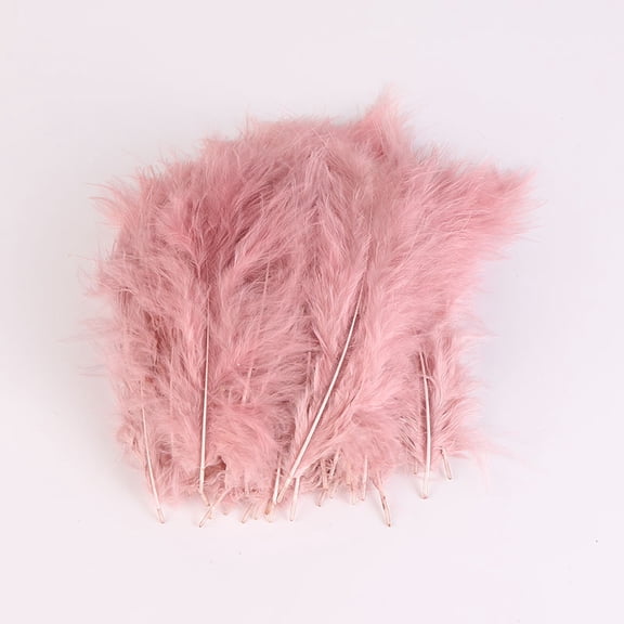 Firefly Hope 200Pcs 3.9-5.9 Inch Fluffy Feathers, Natural Craft Feathers for DIY Crafts, Wedding Party Decor, Floral & Holiday DecorationPink A