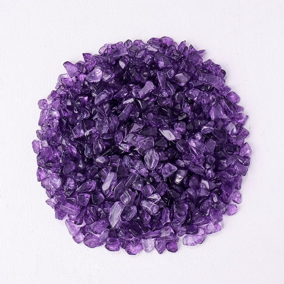 Firefly Hope 200g 5-7mm Purple Natural Crystal Crushed Stones, Decorative Pebbles for Fish Tanks, Flower Pots & Home Decorative Use
