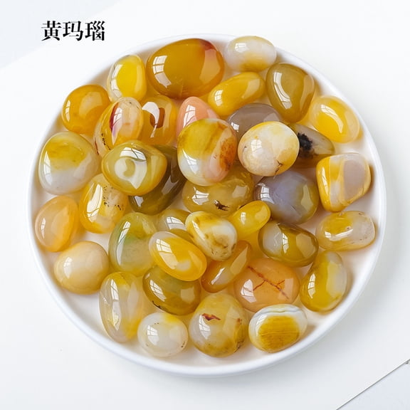 Firefly Hope 200g Natural Crystal Raw Stones 2-3cm, Large Polished Tumbled Rolling Stones, Aromatherapy Fragrance Diffuser Rocks for Home Decor & Ornamentation, A18