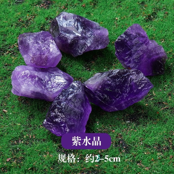 Firefly Hope 200g Purple Natural Crystal Raw Stones, 2-5cm Irregular Aromatherapy Diffuser Stones, Loose Healing Crystals Mineral Tumbled Chips for Home Decor & Fragrance DIY