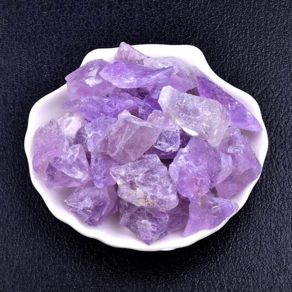Firefly Hope 200g Rough Raw Natural Clear Quartz Gemstone, Multi-Use Crystal Rock for Lapidary, Jewelry Making, Wire Wrapping, Reiki Healing & Decoration, Amethyst B