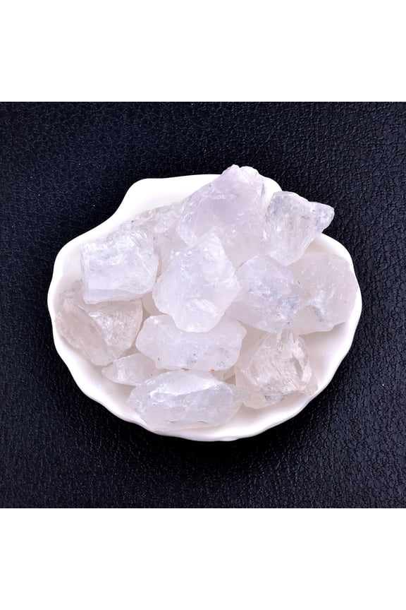 200g Rough Raw Natural Clear Quartz Gemstone, Multi-Use Crystal Rock for Lapidary, Jewelry Making, Wire Wrapping, Reiki Healing & Decoration, White Crystal