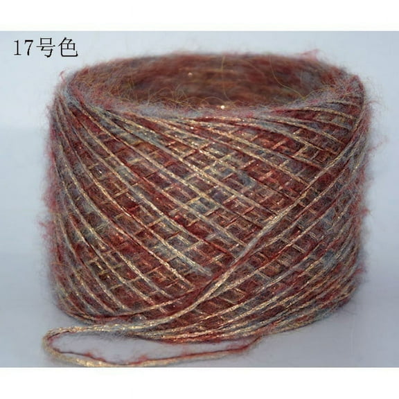 Firefly Hope 200g Soft & Shiny Light Worsted Yarn, Assorted Variety Craft , Super Soft Fluffy Blend for Knitting, Crocheting, Loom and WeavingMulticolor Yarn for Knitting,Khaki