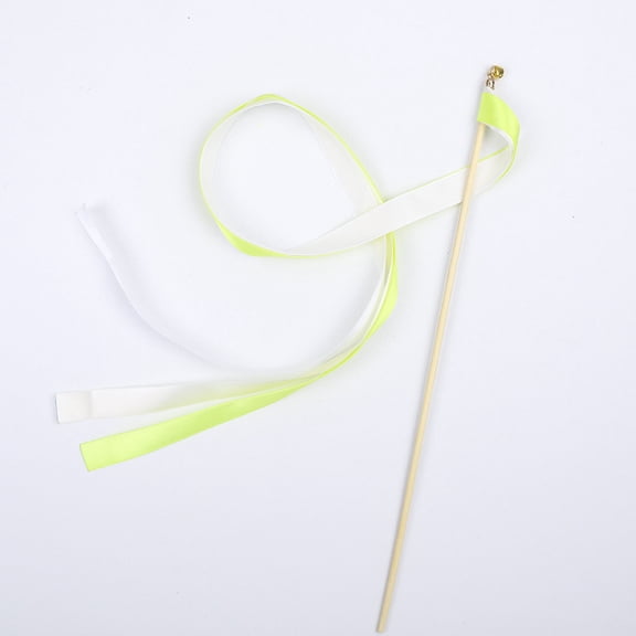Firefly Hope 20Piece Set Wedding Ribbon Streamer Wands, Party Favor Sticks for Wedding Ceremony, Send-Off & Photo Booth Props, Yellow White