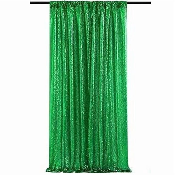 Firefly Hope 23.6"W x 118.1"H Shimmering Green Sequin Backdrop 1 Pack, Sparkling Photo Background Drapes Ideal for Christmas Party, Wedding, Baby Shower & Event Stage Decoration