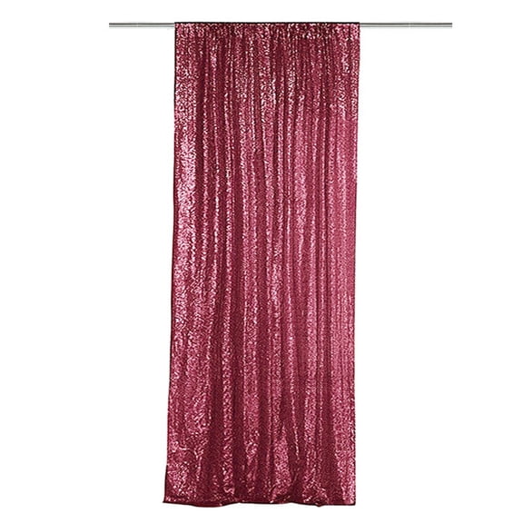 Firefly Hope 23.6"W x 118.1"H Shimmering Wine Red Sequin Backdrop 1 Pack, Sparkling Photo Background Drapes Ideal for Christmas Party, Wedding, Baby Shower & Event Stage Decoration