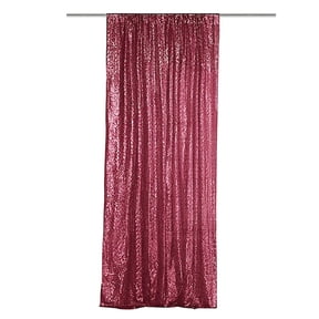Firefly Hope 23.6"W x 94.5"H Shimmering Wine Red Sequin Backdrop 1 Pack, Sparkling Photo Background Drapes Ideal for Christmas Party, Wedding, Baby Shower & Event Stage Decoration